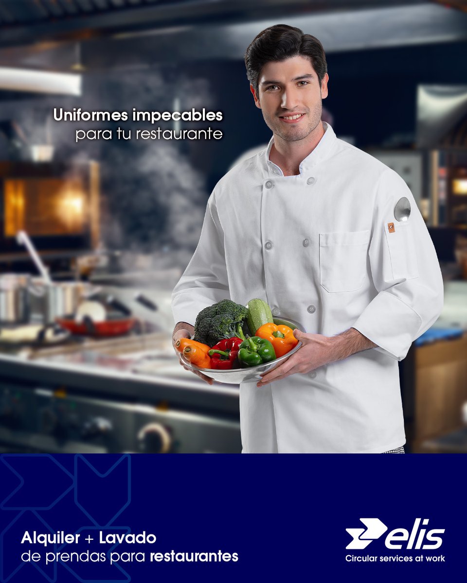 👨🍳 Uniformes siempre limpios, sin preocupaciones. 🍽️✨ En la industria restaurantera, la imagen y la higiene lo son todo. Con nuestro servicio de alquiler + lavado, tu equipo siempre tendrá uniformes impecables👨🍳 lavartex.com
 #ElisMexico #Restaurantes