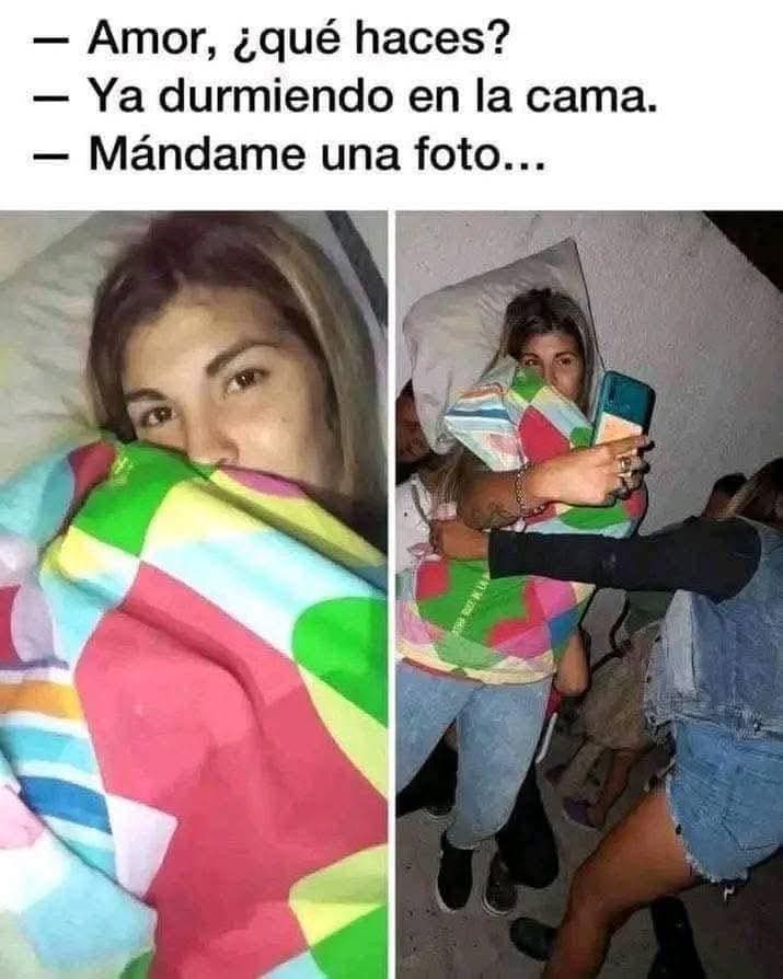 Momento        " DUERMEMESTE "        de hoy.