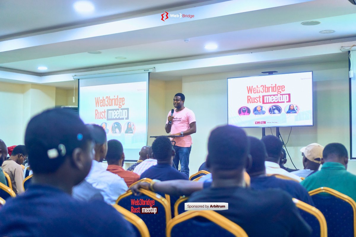 Fembros1's tweet photo. Special shoutout to @Ebunayo08, the entire @Web3Bridge team for setting this up, and also other speakers: @ayomide_bajo, @codingcas, &amp; @developeruche 

You can register for the Rust Bootcamp here: https://t.co/X6HWWtbrNm
For more info, do well to reach out to @Web3Bridge https://t.co/p36CPKBRew