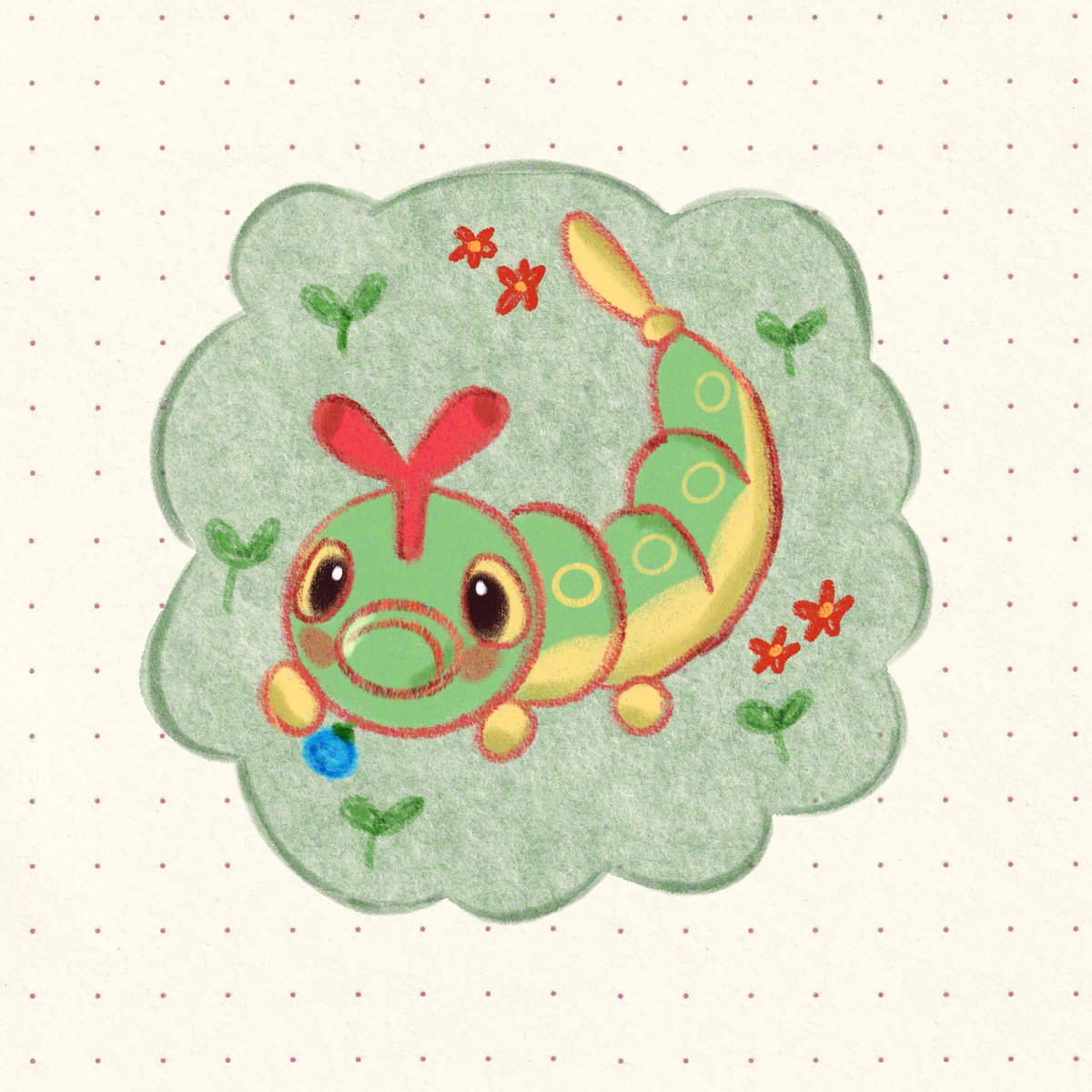kyk1ri's tweet photo. hungry little caterpie 🐛 https://t.co/w64BQ4d3cw