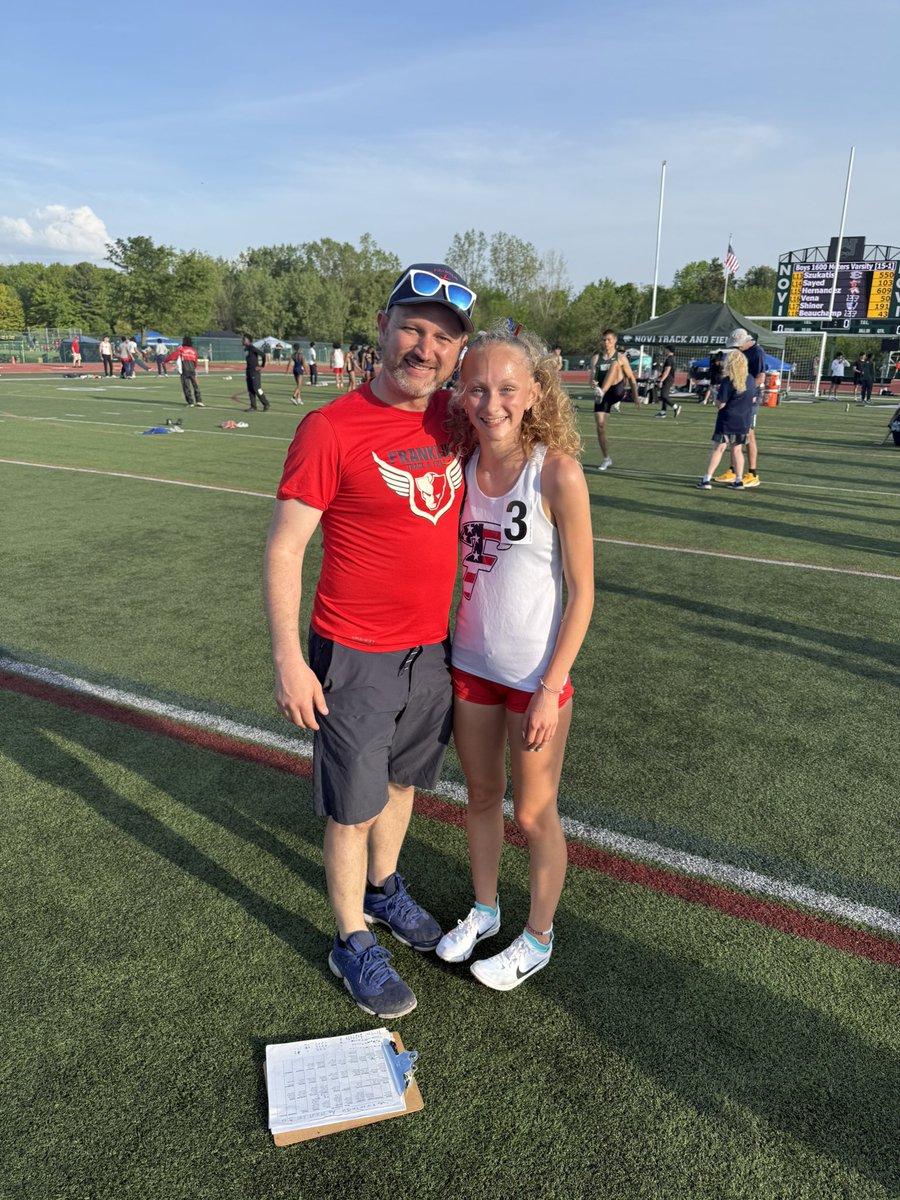 Congrats to Ava Peters on making States in the mile and holding our new School Record 5:00.69! <a href="/fhspatriots/">Franklin High School</a>