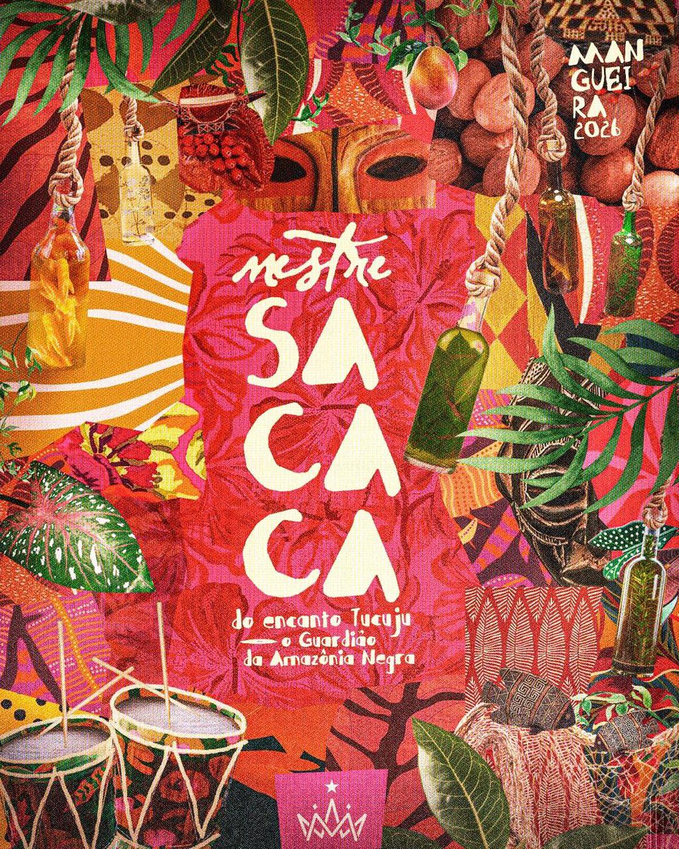Que orgulho! Sacaca é o Amapá! E vai encantar a Sapucaí com a força da Amazônia Negra. A Mangueira vai exaltar nosso mestre do Encanto Tucuju no Carnaval 2026.
É o Amapá mostrando que a ciência da floresta e a resistência negra têm nome, rosto e encanto