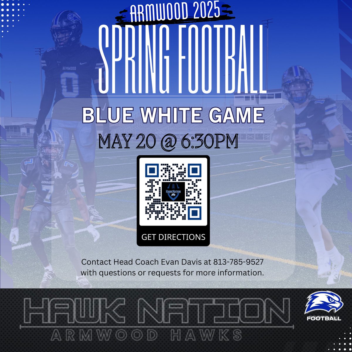 Armwood Football (@armwoodftbl) on Twitter photo The spring is almost over. We invite you to visit Armwood High School in the Tampa Bay area this spring to watch our football team in action in a competitive setting and witness the work ethic, discipline, and skill that defines our program. <a href="/Coach_EDavis/">Coach_Davis</a> <a href="/rickyreddd023/">Coach Ward</a> The spring is almost over. We invite you to visit Armwood High School in the Tampa Bay area this spring to watch our football team in action in a competitive setting and witness the work ethic, discipline, and skill that defines our program. <a href="/Coach_EDavis/">Coach_Davis</a> <a href="/rickyreddd023/">Coach Ward</a>