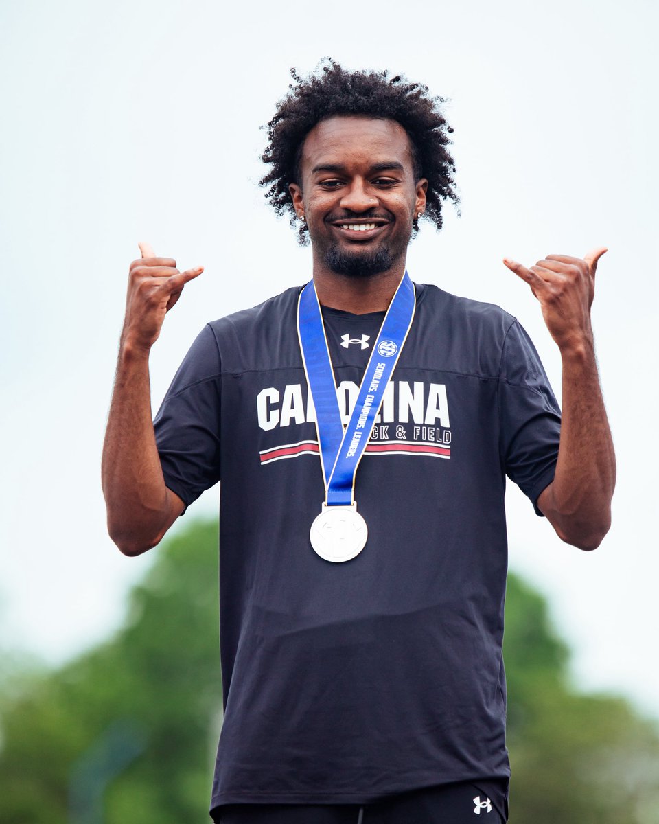 Best finish ever by a Gamecock in the SEC Outdoor Championship long jump!

Ferguson jumps 7.92m for 8 points and now ranks 4th in program history 🤙