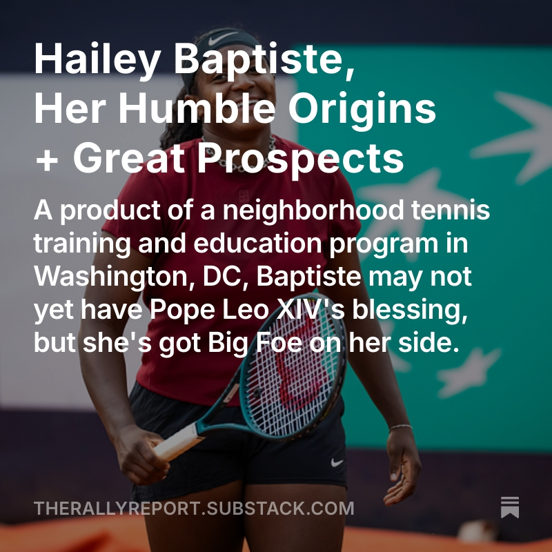 amargebrune's tweet photo. "Although the Go Fund Me only raised about $6,700, Baptiste gained endorsements from Nike + Wilson. But not even Leo can keep up with the adulation of Tiafoe. “Lil sis hit the big naaasssstyyy 😂😂 Big dub proud of you @hailrybaptiste." https://t.co/IAXDRdBPNi https://t.co/5FDrSBCfYx