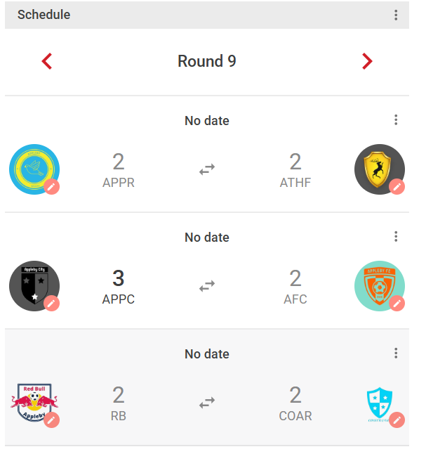 Here are the results after MD9!

@AthleticFCTE and <a href="/CoastRangersTE/">Coast Rangers FC</a> both drop points to @AppleyRovers and <a href="/RBApplebyTE/">RB Appleby</a> which sees the title race go down to the last day

<a href="/ApplebyCityFC/">Appleby City</a> put an end to <a href="/ApplebyFC/">Appleby FC ᵉᶠᵃ</a>'s UTEA Champions Cup dreams with a 3-2 win