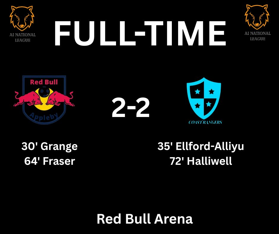 DOWN TO THE FINAL DAY!

<a href="/RBApplebyTE/">RB Appleby</a> pick up a draw with <a href="/CoastRangersTE/">Coast Rangers FC</a> 

This  keeps the race for the title open!