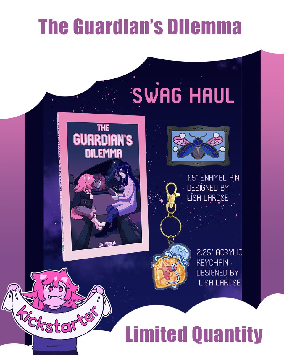 CloudscapeComic's tweet photo. There are still 3 remaining each of the Swag Haul and the Artist Bundle tier for The Guardian’s Dilemma Kickstarter! Snag them before the campaign ends in tonight!

https://t.co/j12npjk2Cq

#comics #cloudscapecomics #scifi #indiepublishing #shopcanadian #indieartist https://t.co/QpNHUEAGsF