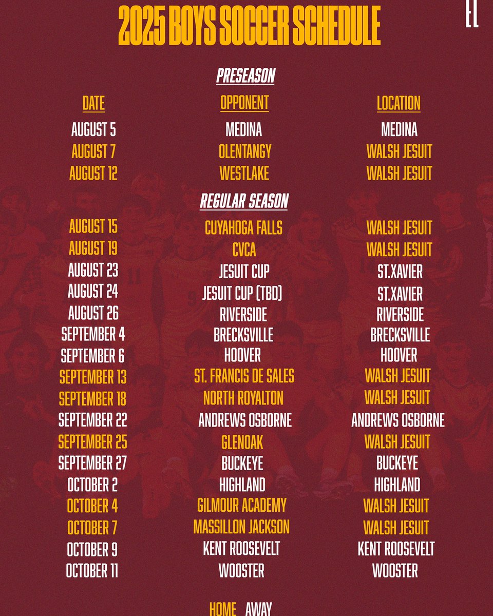 Walsh Jesuit Mens Soccer (@wjsoccer) on Twitter photo Let’s go! 2025 schedule release. Excited for another opportunity for that final goal of a state championship. <a href="/WJ_Warriors/">WJ Athletics</a> <a href="/WalshJesuit/">Walsh Jesuit</a> <a href="/GASSCA_/">GASSCA</a> <a href="/wearesoccer_oh/">We Are Soccer Ohio</a> cred: <a href="/litras_evan/">Evan Litras</a> Let’s go! 2025 schedule release. Excited for another opportunity for that final goal of a state championship. <a href="/WJ_Warriors/">WJ Athletics</a> <a href="/WalshJesuit/">Walsh Jesuit</a> <a href="/GASSCA_/">GASSCA</a> <a href="/wearesoccer_oh/">We Are Soccer Ohio</a> cred: <a href="/litras_evan/">Evan Litras</a>