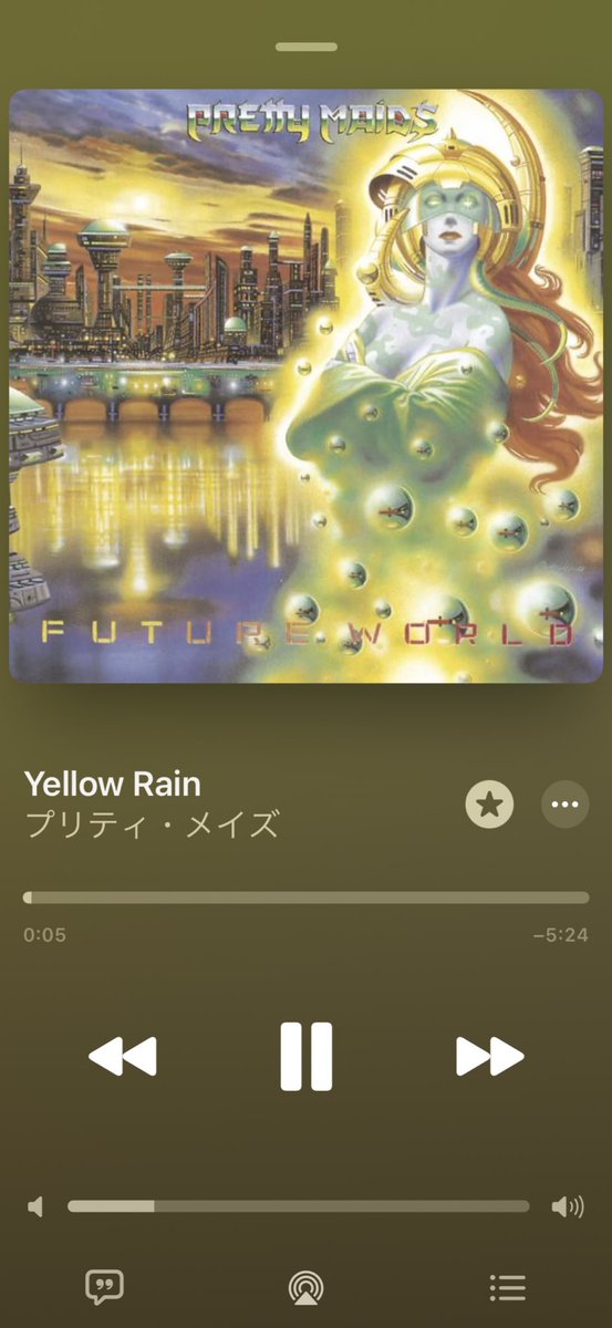 710Gozi's tweet photo. 今朝の一曲
#PrettyMaids
#YellowRain
デンマーク🇩🇰出身のヘヴィメタル・バンド
1987年リリースの2ndアルバム
『Future World』より
プロデュースはエディ・クレイマー https://t.co/eRwJ33ywWy
