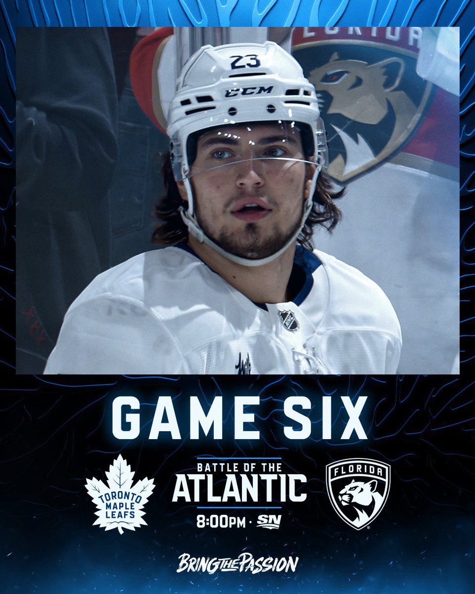 Casey MacKay (@caseymackay) on Twitter photo Almost time for game 6!! My prediction is that the <a href="/MapleLeafs/">Toronto Maple Leafs</a> will tie the series at 3 with a 4-2 win!! Letβs go boys!! Almost time for game 6!! My prediction is that the <a href="/MapleLeafs/">Toronto Maple Leafs</a> will tie the series at 3 with a 4-2 win!! Letβs go boys!!
