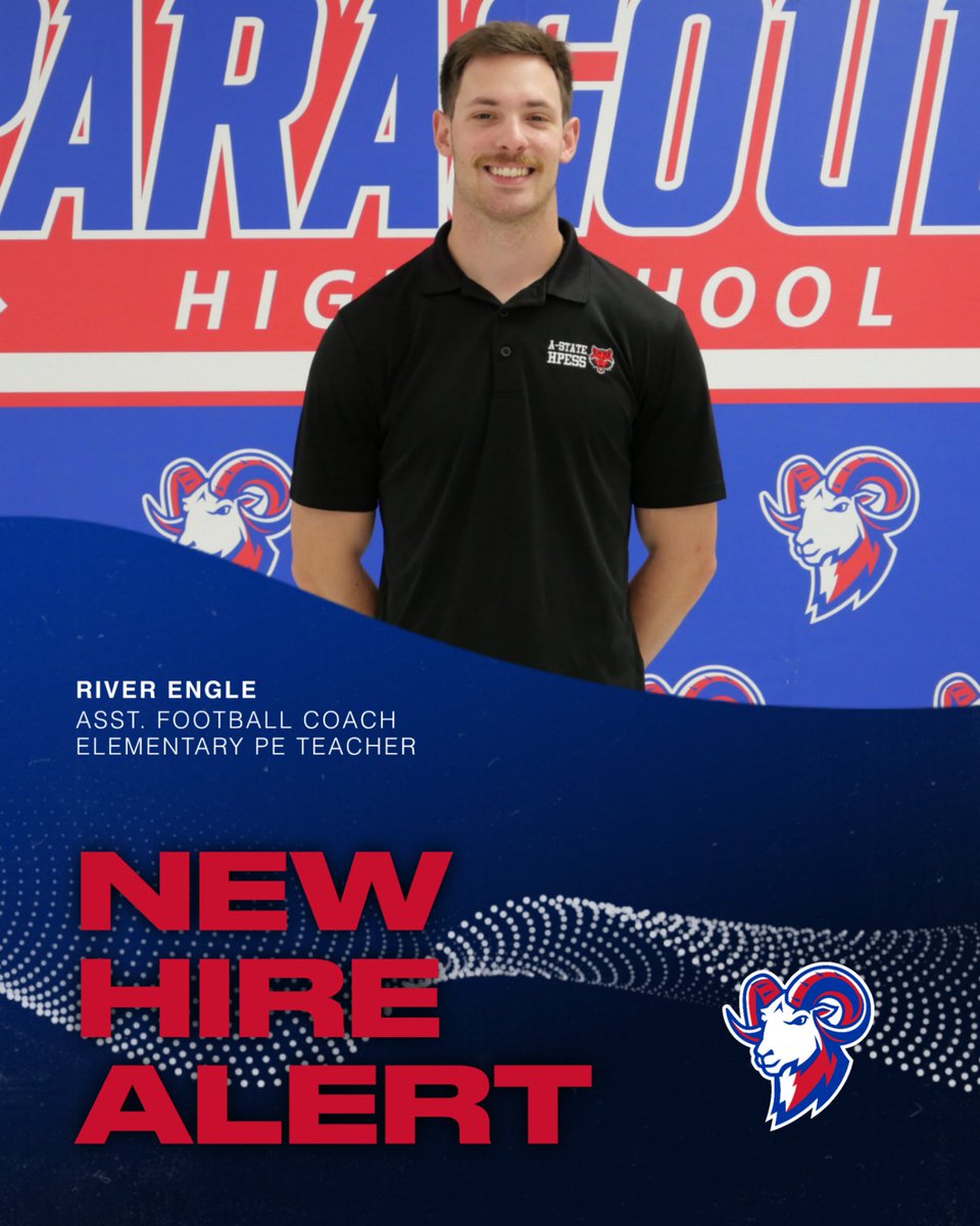 phsrams1's tweet image. Join us in giving a warm welcome to Coach River Engle, our new Assistant Football Coach and Elementary PE Teacher! We're excited to have him on board and can't wait to see the positive impact he'll make both on the field and in the classroom.
#StrongerTogether #RamsForever