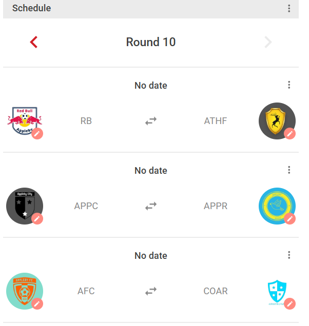 Here are the games for the final day of the season!

<a href="/RB_Appleby/">Red Bull Appleby ᵉᶠᵃ</a> face @AthleticFCTE in a title deciding game

<a href="/ApplebyCityFC/">Appleby City</a> and <a href="/ApplebyRovers/">Appleby Rovers</a> face eachother for the final <a href="/UTEACC/">UTEA Champions Cup</a> place

<a href="/CoastRangersTE/">Coast Rangers FC</a> visit <a href="/ApplebyFC/">Appleby FC ᵉᶠᵃ</a> either as champions or looking to claim the crown