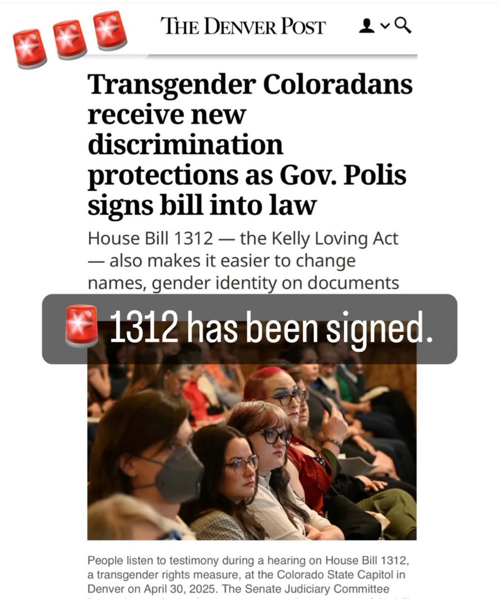 Erin for Parental Rights (@erin4parents) on Twitter photo ๐จ<a href="/GovofCO/">Governor Jared Polis</a> has just signed HB 1312.
He did it at the end of the day on Friday, because he is a coward who knows this is the most controversial bill OF ALL TIME and the people are (at least) 90% against it.
Even Gavin Newsome vetoed this billโs equivalent in CA.
We will not ๐จ<a href="/GovofCO/">Governor Jared Polis</a> has just signed HB 1312.
He did it at the end of the day on Friday, because he is a coward who knows this is the most controversial bill OF ALL TIME and the people are (at least) 90% against it.
Even Gavin Newsome vetoed this billโs equivalent in CA.
We will not