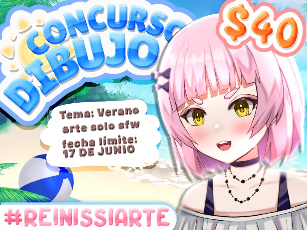 🌊【 Concurso de Dibujo 】(  ≧ᗜ≦) 🌊☀️

✦ Tema: Summer/Verano 🍹🐳
✦ Premio: 40usd 
✦ Participa con #reinissiarte en tu post y etiquétame!
✦ Fecha límite : 17/06/2025
✦ Más info en la imagen ∘ ∘ ∘ ( ˃ ⌑ ˂ )
✦ 🚫prohibido NSFW

Inserto más referencias abajito