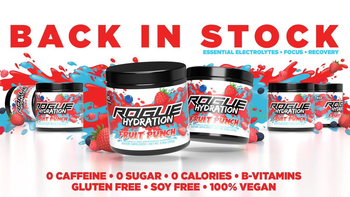Stryke_66's tweet photo. ๐จ Fruit Punch Hydration is BACK with a fresh new look! ๐๐
Same great tasteโnow even sharper on your shelf ๐
Stay refreshed, stay focused. ๐ง
๐ Order now & use code STRYKE66 for 20% off โ
https://t.co/NfLkzU2iKQ
#RogueEnergy #HydrationMode #Ad @TheRogueEnergy https://t.co/PLS8F8GcZ0