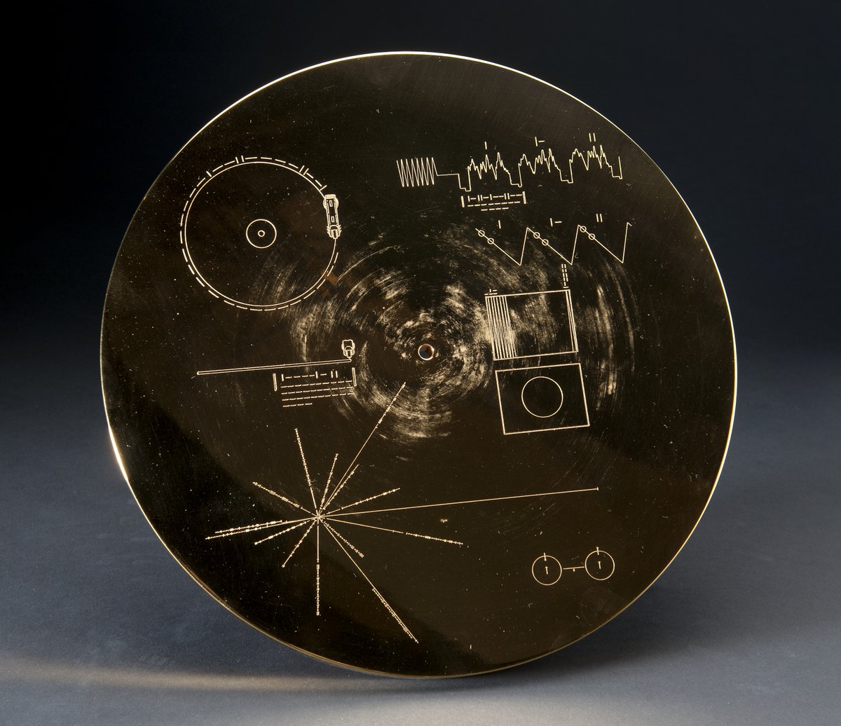 National Air and Space Museum (@airandspace) on Twitter photo When Voyagers 1 and 2 launched in 1977, they carried the Golden Record, which contained sounds and images selected to portray life and culture on Earth. We explore this ultimate mixtape of humanity on the latest <a href="/AirSpacePod/">AirSpace from the National Air and Space Museum</a>: s.si.edu/4jZG116
Sponsored by <a href="/LockheedMartin/">Lockheed Martin</a> When Voyagers 1 and 2 launched in 1977, they carried the Golden Record, which contained sounds and images selected to portray life and culture on Earth. We explore this ultimate mixtape of humanity on the latest <a href="/AirSpacePod/">AirSpace from the National Air and Space Museum</a>: s.si.edu/4jZG116
Sponsored by <a href="/LockheedMartin/">Lockheed Martin</a>