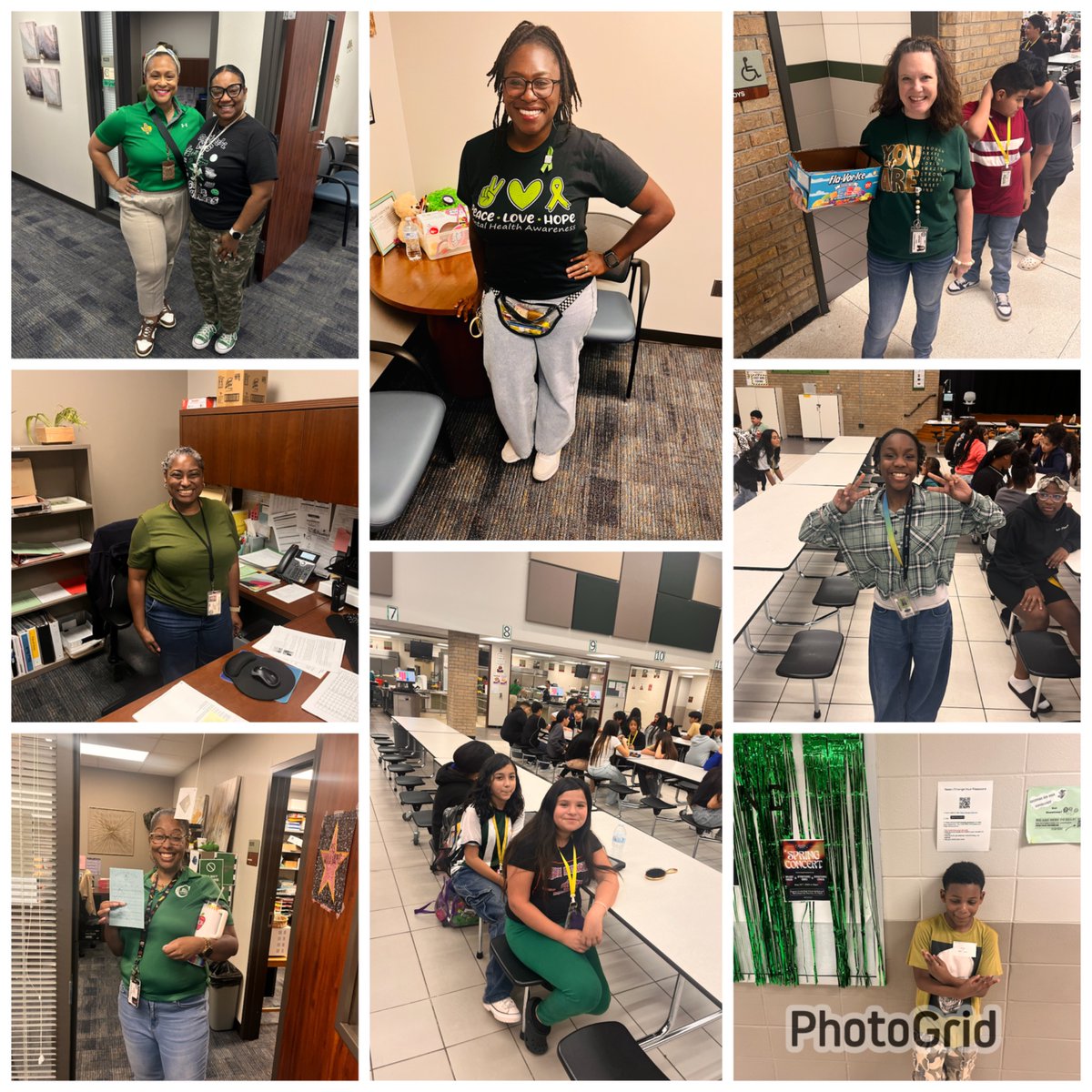 Today Campbell Gators got their Green On! #MentalHealthAwarenessMonth #CFISDspirit #MentalHealthAwareness #MentalHealthMonth