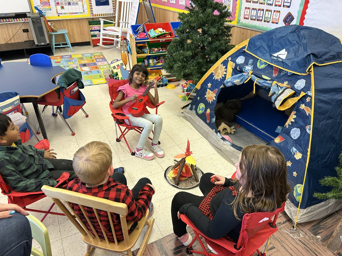 krvbarrett's tweet photo. It’s the 24th of May and we likes to learn and play! 🏕️🔥
The kindergarten class had a blast today learning all about camping and fire safety - plus making s’mores and singing our hearts out around the campfire! 🎶
#DramaticPlay  #LearningThroughPlay @triconschool https://t.co/Y93VGfhxAK