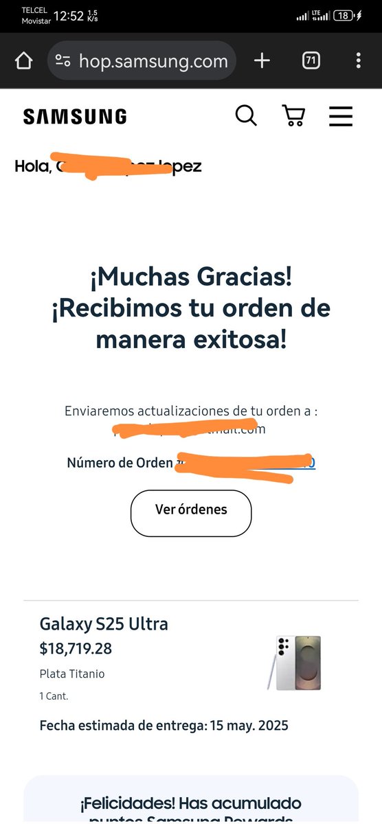 bacadiosmx's tweet photo. @SamsungMexico pésimo servicio, no ge recibido ninguna actualización de mi pedido y su servicio de atención al cliente, solo me da vueltas 😡😡 https://t.co/QQcA9NdF5r