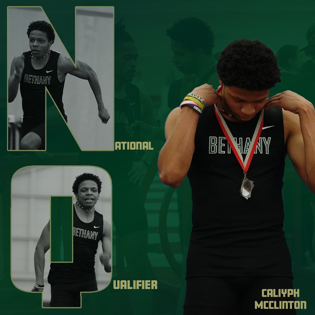 Bethany Athletics (@bethanywv_bison) on Twitter photo Caliyph McClinton is a National Qualifier
He is the second Bison this year to earn an NQ tag
Repping <a href="/BethanyWV_TFXC/">Bethany College WV T&F/XC</a> on his chest, he'll run in the 100m Dash at the NCAA Championships
#RollBison Caliyph McClinton is a National Qualifier
He is the second Bison this year to earn an NQ tag
Repping <a href="/BethanyWV_TFXC/">Bethany College WV T&F/XC</a> on his chest, he'll run in the 100m Dash at the NCAA Championships
#RollBison