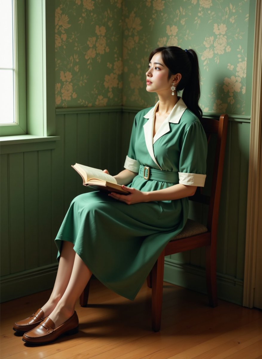 akitsuki_kaede2's tweet photo. good night🍁
本を読むと眠くなりますよね📚
#KaedeAkitsuki #AIGirl #LoRAmodel #AIportrait #VintageStyle #BookishVibes #QuietElegance #DigitalMuse #ClassicMood #SoftLightPortrait #生成AI #AI美女 #クラシックインテリア https://t.co/zmEbo7AbB4