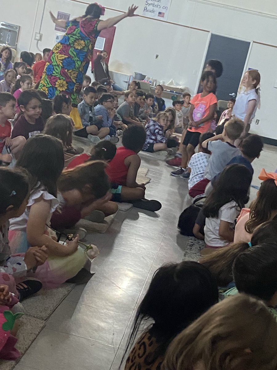 Today at HOLA we had an assembly focused on promoting storytelling, music, dance and culture. #WeAreHolbrook ~ Our Jets and Teachers loved it!