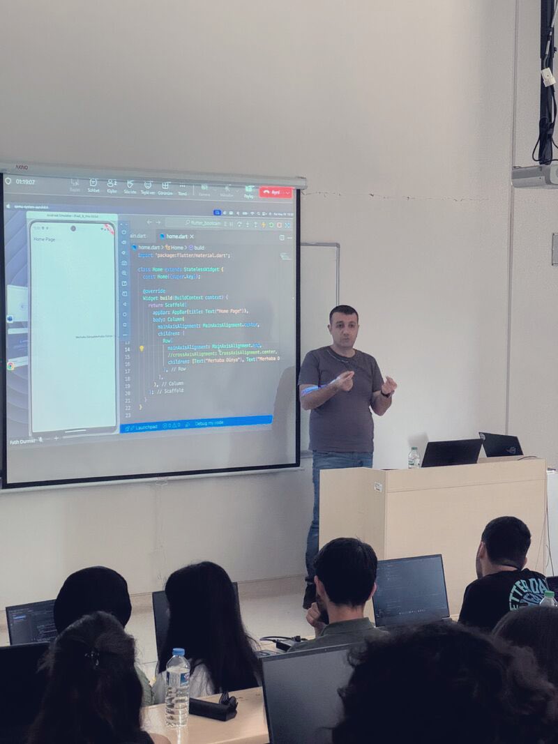 fatihiosdev's tweet image. 🚀 Flutter Bootcamp’imiz ikinci haftasında.

📆 Yarın kaldığımız yerden devam ediyoruz!

Bu hafta:
🧑‍🏫 Provider
🏗️ MVVM Mimarisi
🌐 Dio ile API işlemleri
📱 App Icon &amp;amp; Splash Screen Özelleştirme
🧭 BottomNavigationBar
ve çok daha fazlası..

#Flutter #Bootcamp #MobileDevelopment 💙