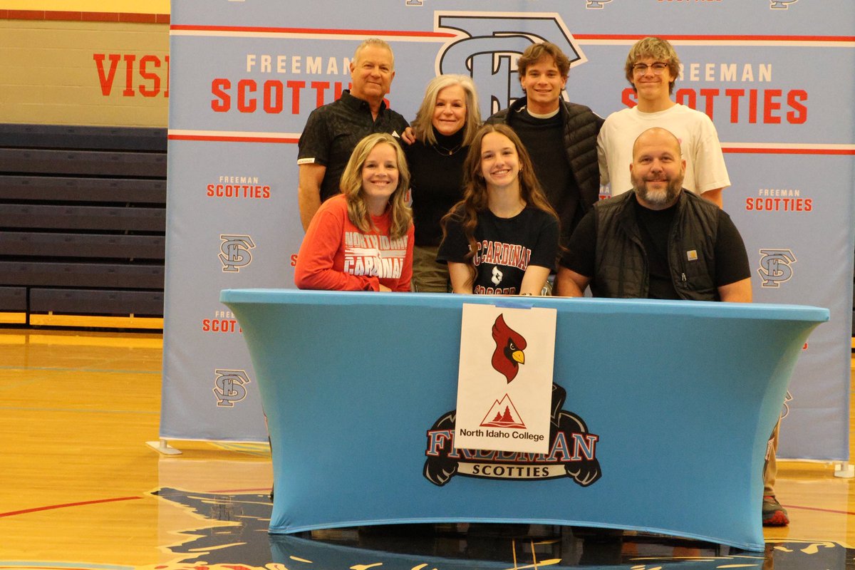 B Cochran (@morethanchamp) on Twitter photo So proud of my daughter today she signed to play soccer at North Idaho College Soccer. Special thanks to coach Dave Ellis for believing in Alena and coaching her all 4 years at Freeman.
<a href="/nic_wsoc/">NIC Women's Soccer</a> So proud of my daughter today she signed to play soccer at North Idaho College Soccer. Special thanks to coach Dave Ellis for believing in Alena and coaching her all 4 years at Freeman.
<a href="/nic_wsoc/">NIC Women's Soccer</a>