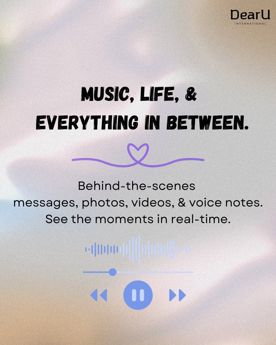 _thebubbleapp's tweet photo. ✨So… why the bubble? ✨
Because this isn’t just another social media app. It’s where real fans connect with real artists - directly, personally, and without the noise. 💌

📲 Available now on iOS &amp; Android.
#LinkInBio to join!

#thebubble #GetInTheBubble  #BehindTheScenes https://t.co/AbR4BfCarQ