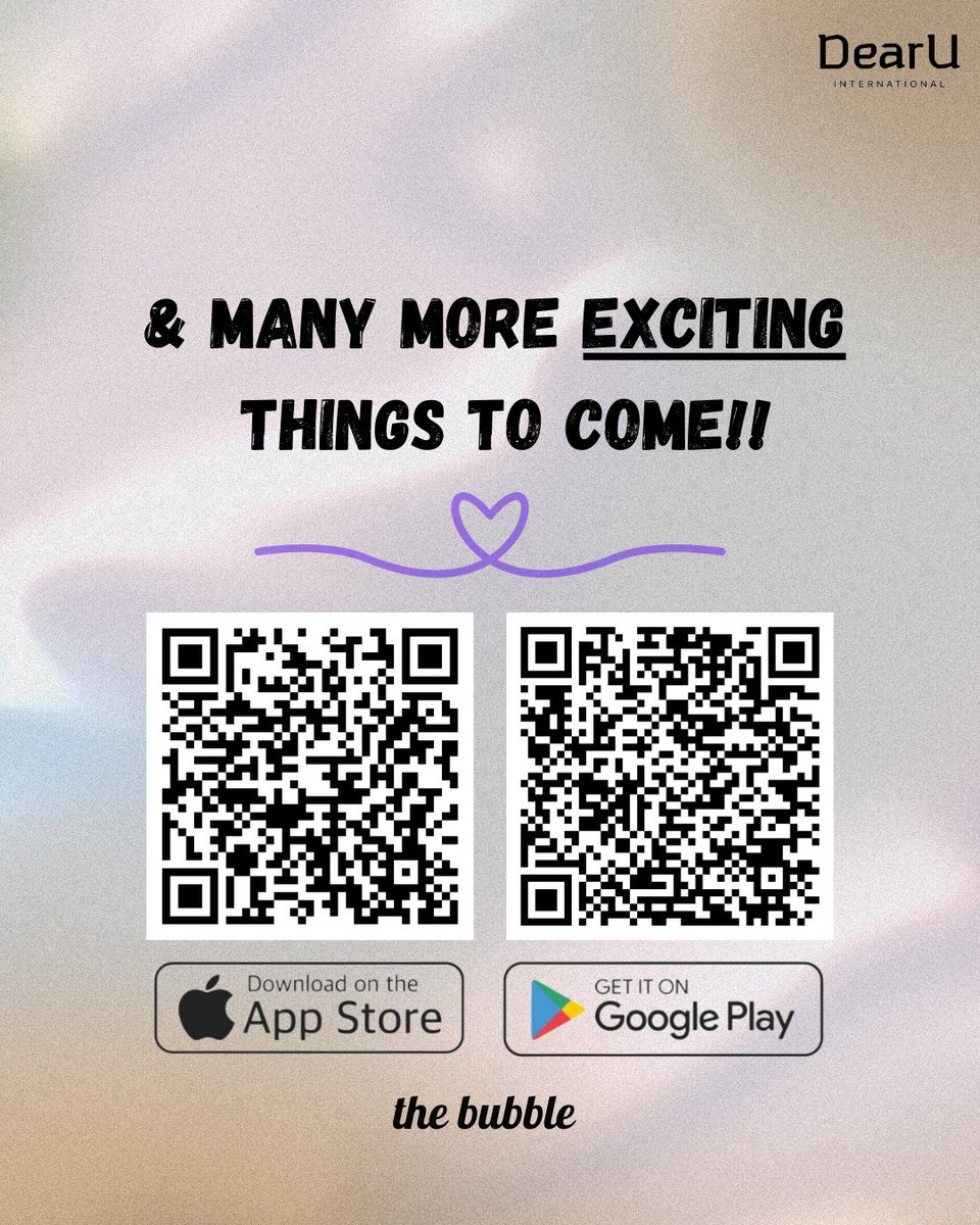 _thebubbleapp's tweet photo. ✨So… why the bubble? ✨
Because this isn’t just another social media app. It’s where real fans connect with real artists - directly, personally, and without the noise. 💌

📲 Available now on iOS &amp; Android.
#LinkInBio to join!

#thebubble #GetInTheBubble  #BehindTheScenes https://t.co/AbR4BfCarQ
