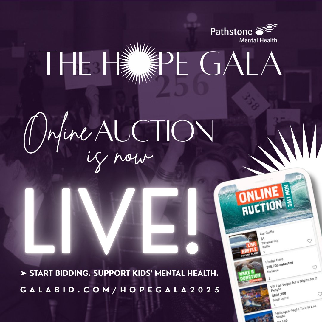 pathstonemh's tweet image. The Hope Gala Online Auction is LIVE! From wherever you are, you can bid big, bid often, &amp;amp; support children’s mental health in Niagara. Something for every taste &amp;amp; budget. Help light the path for kids &amp;amp; families who rely on Pathstone. Visit
galabid.com/hopegala2025 today!