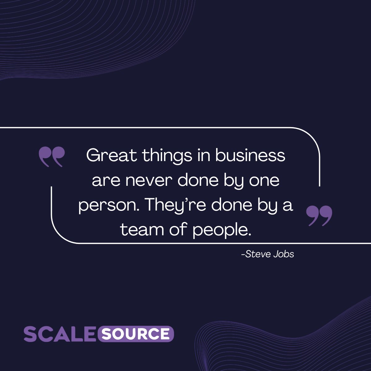 scalesource's tweet image. Behind every successful business is a team that makes it happen. 
At ScaleSource, we help you build that team. 
#BusinessGrowth #ScaleSmart #RemoteWorkforce