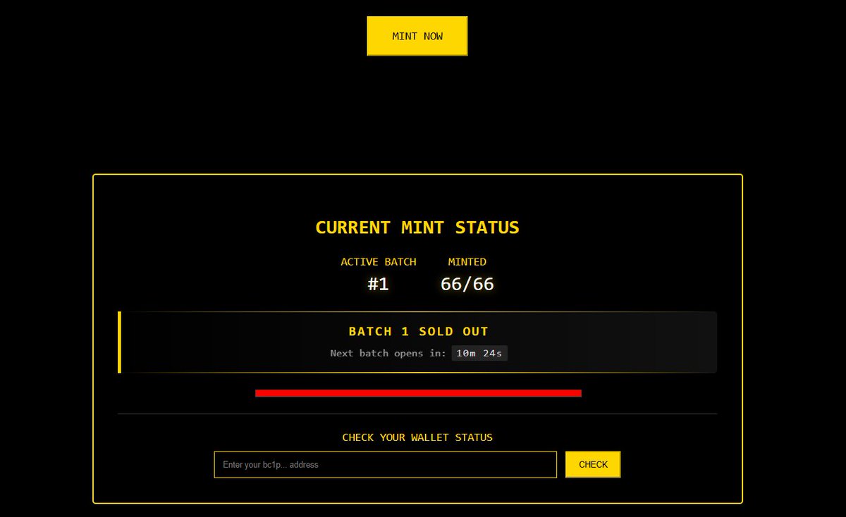 The Tiger's Strength and Stealth, ensured a first batch mint out!  

Batch 2 is now open...    🐯You're not ready for what's coming! ⚡️

tigerlaunchad.xyz