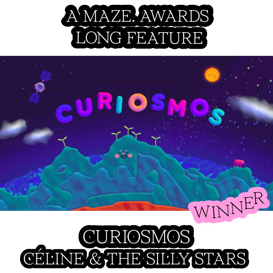 🏆 The WINGS Award goes to:
Curiosmos
Céline &amp; the Silly Stars
<a href="/CelineVeltman/">céline veltman ✶ curiosmos</a>