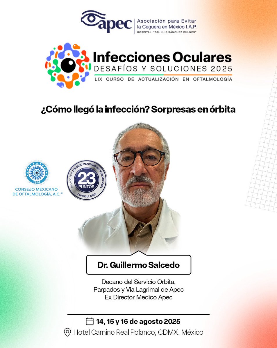 APEC Hospital de la Ceguera (@hospitalapec) on Twitter photo No te pierdas el Curso de Actualización “Infecciones Oculares Desafíos y Soluciones de APEC Hospital de la Ceguera. Aprende de expertos, actualiza tus conocimientos y mejora tu práctica profesional. 👁️❤️
<a href="/LuzEConcha/">Dra. Luz Elena Concha del Rio</a> directora del curso.
Más info aquí ⬇️
xd.adobe.com/view/fe54425d-… No te pierdas el Curso de Actualización “Infecciones Oculares Desafíos y Soluciones de APEC Hospital de la Ceguera. Aprende de expertos, actualiza tus conocimientos y mejora tu práctica profesional. 👁️❤️
<a href="/LuzEConcha/">Dra. Luz Elena Concha del Rio</a> directora del curso.
Más info aquí ⬇️
xd.adobe.com/view/fe54425d-…