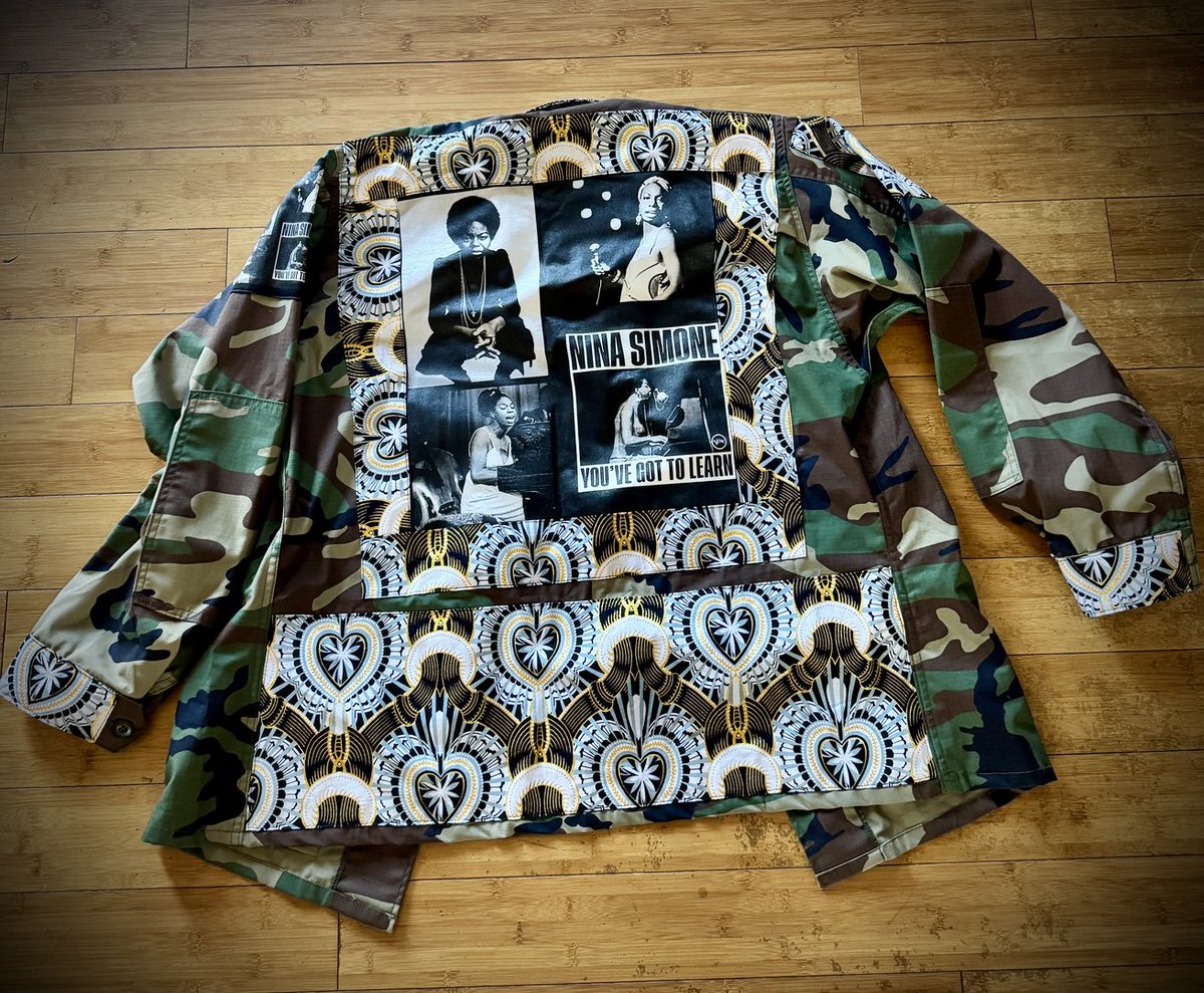 🎙I LOVE my custom Nina Simone jacket! What a gift!!!!! THANK YOU!!!

Design by @PoetRoniGirl Brand ♥️❤️