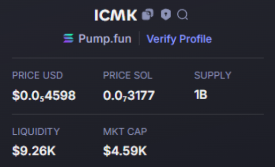 Done:   25X   
$ICMK  #ICMK 
Call:  4K -  100K 
CA -  8y8rmb6fftxtLu38j4FrMb9d9pqKgsME8xNvHgpQtKny
TG: t.me/BATMANWINCALL