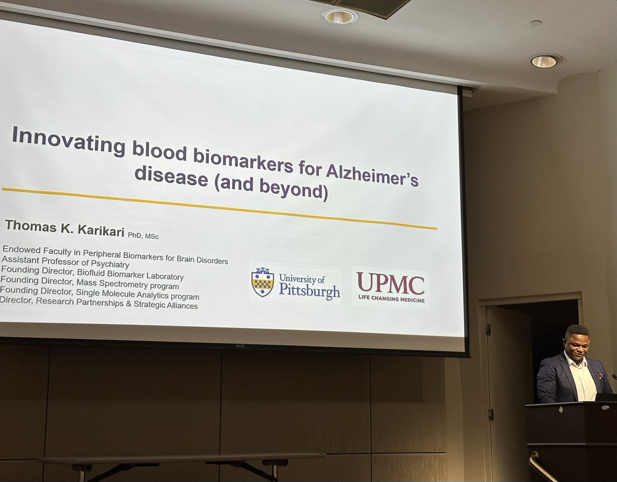 kkarilab's tweet image. 🌟 Grateful to everyone who joined today’s lecture on "Innovating Blood Tests for Alzheimer’s Disease and Beyond" by Dr. Thomas Karikari — whether in person or via Zoom. 💙
Mark your calendars to join us again on June 13 at the 2025 Senior Vice Chancellor’s Research Seminar…