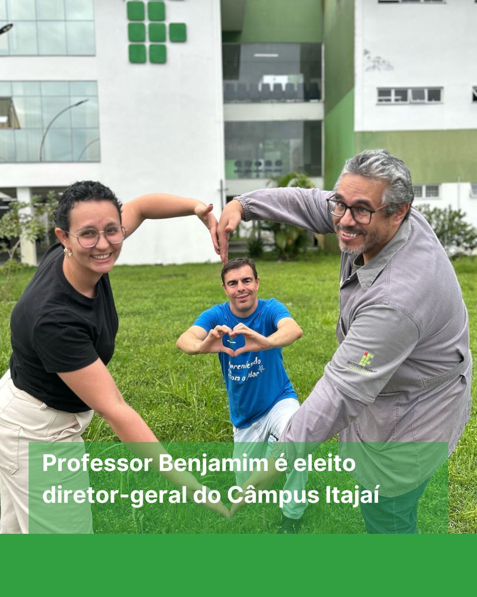 Professor Benjamim é eleito novo diretor-geral do Câmpus Itajaí. bit.ly/novodiretorger…