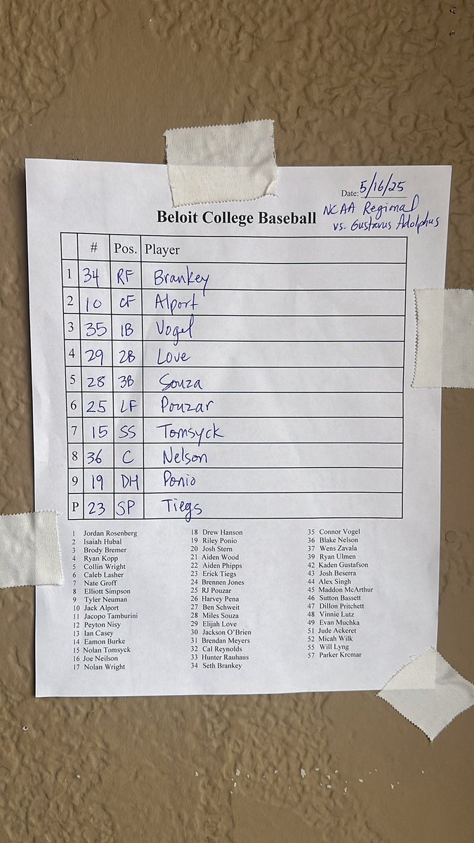 Beloit College Baseball tweet media