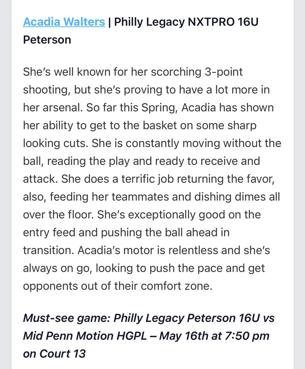 Thank you <a href="/EJayArrow/">E J 🏀</a> and <a href="/PGHNewJersey/">Prep Girls Hoops New Jersey</a>!