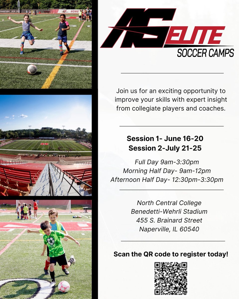 Youth summer camps offered. Scan the QR code to register or click the link below!

campscui.active.com/orgs/NorthCent…