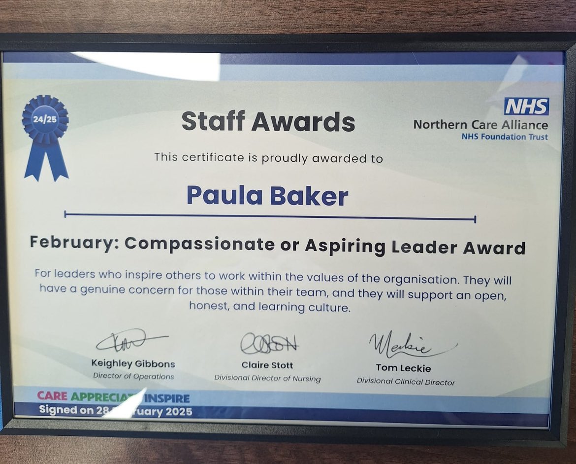 Daryl Kitchener (@daryl_kitchener) on Twitter photo Well done to our Divisional Managing Director <a href="/Paula_Baker1/">Paula Baker</a> on being awarded the Adult Community & AHP Division's February award for Compassionate or Aspiring Leaders, lots of great nominations and well deserved.. Well done! π πππππ Well done to our Divisional Managing Director <a href="/Paula_Baker1/">Paula Baker</a> on being awarded the Adult Community & AHP Division's February award for Compassionate or Aspiring Leaders, lots of great nominations and well deserved.. Well done! π πππππ