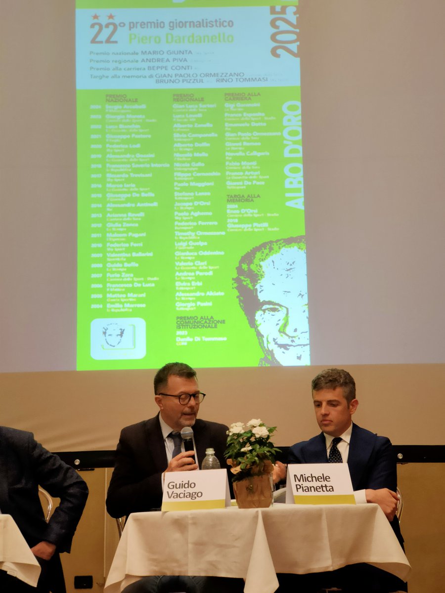 Il presidente di giuria <a href="/guido_vaciago/">Guido Vaciago</a>: «Non è retorica: stiamo celebrando un piccolo pezzo di storia del giornalismo italiano. La statura dei premiati del passato dell'albo d'oro lo dimostra».

#premioDardanello #associazioneDardanello