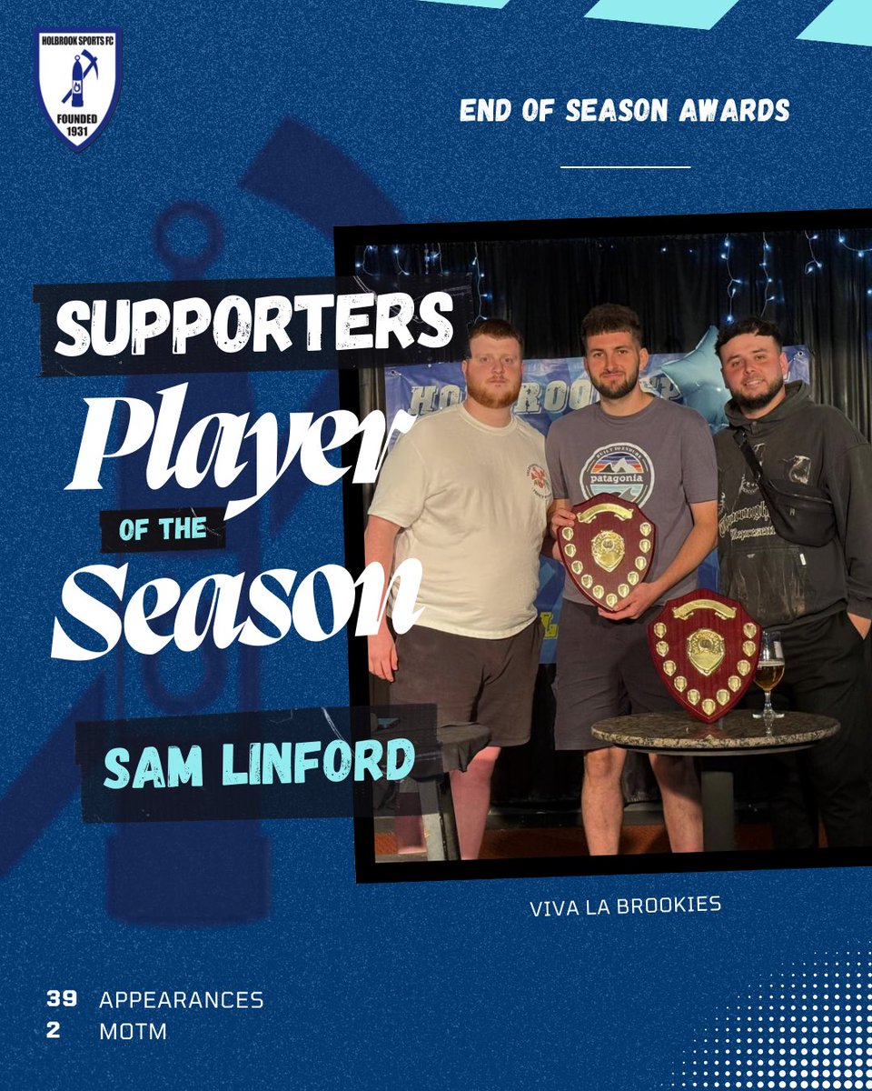 holbrooksports's tweet photo. END OF SEASON AWARDS 🏅

From what was looking to be a relegation scrap, the Brookies pull off a mid-table finish in our first season following promotion, on to next season…💙

#VivaLaBrookies 🔵⚪️🔵⚪️🔵⚪️🔵 https://t.co/GHAXEYcfmZ