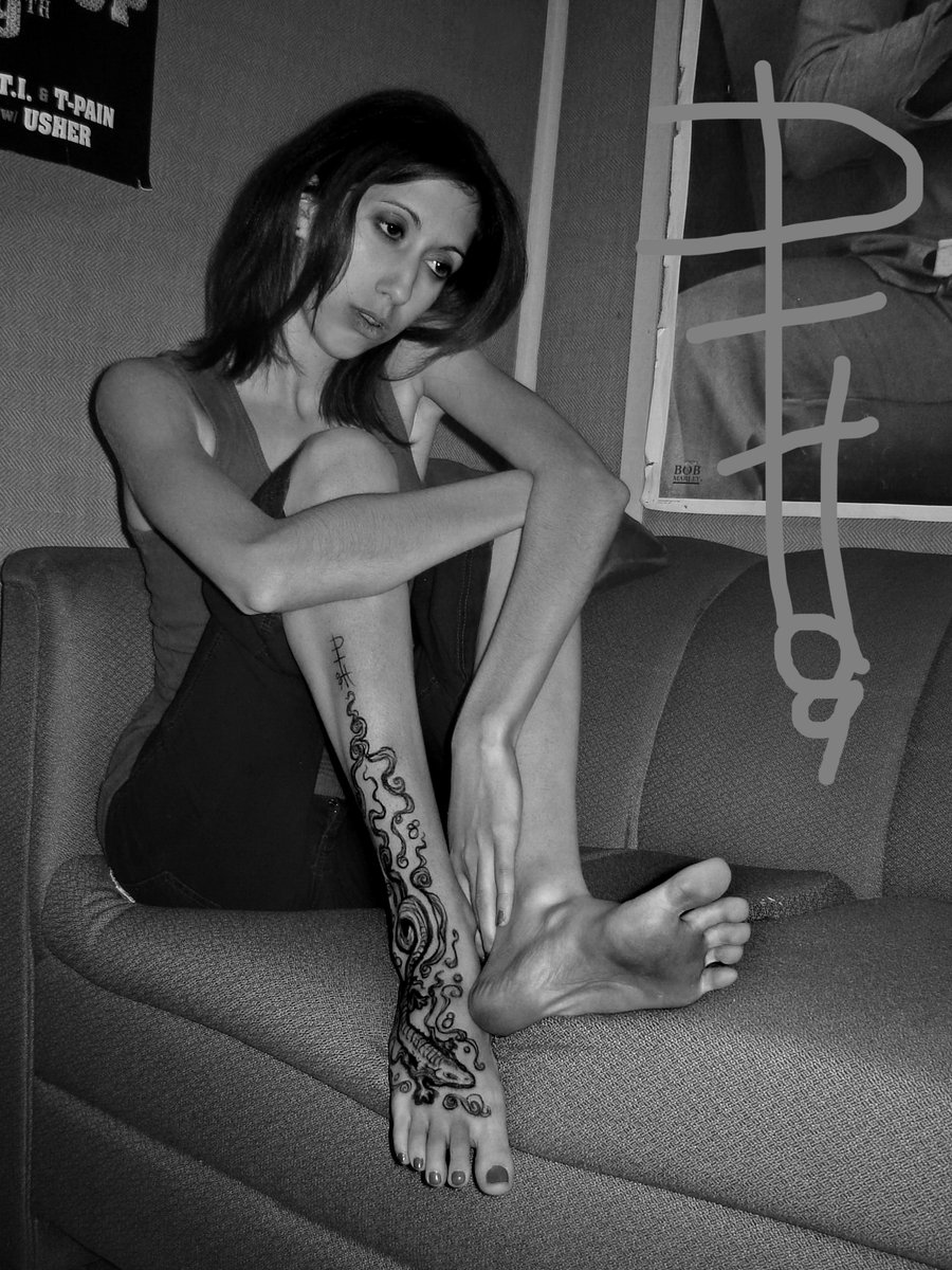 Amanda and the Fire salamander. 2009 Photography and body art by #OrobasArt