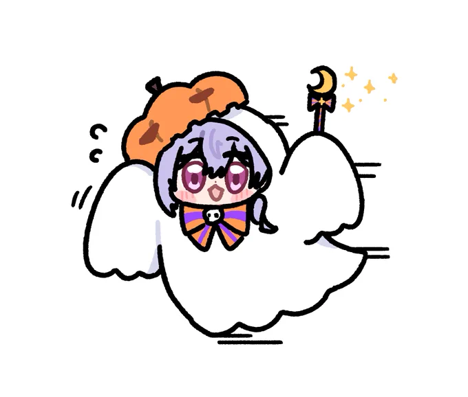 #月兎ぴくちゃー 急いでお色直しして帽子まで被って魔法もかけてくれるサービス精神。 日に日に画面により近づいてるの可愛い可愛いね……。