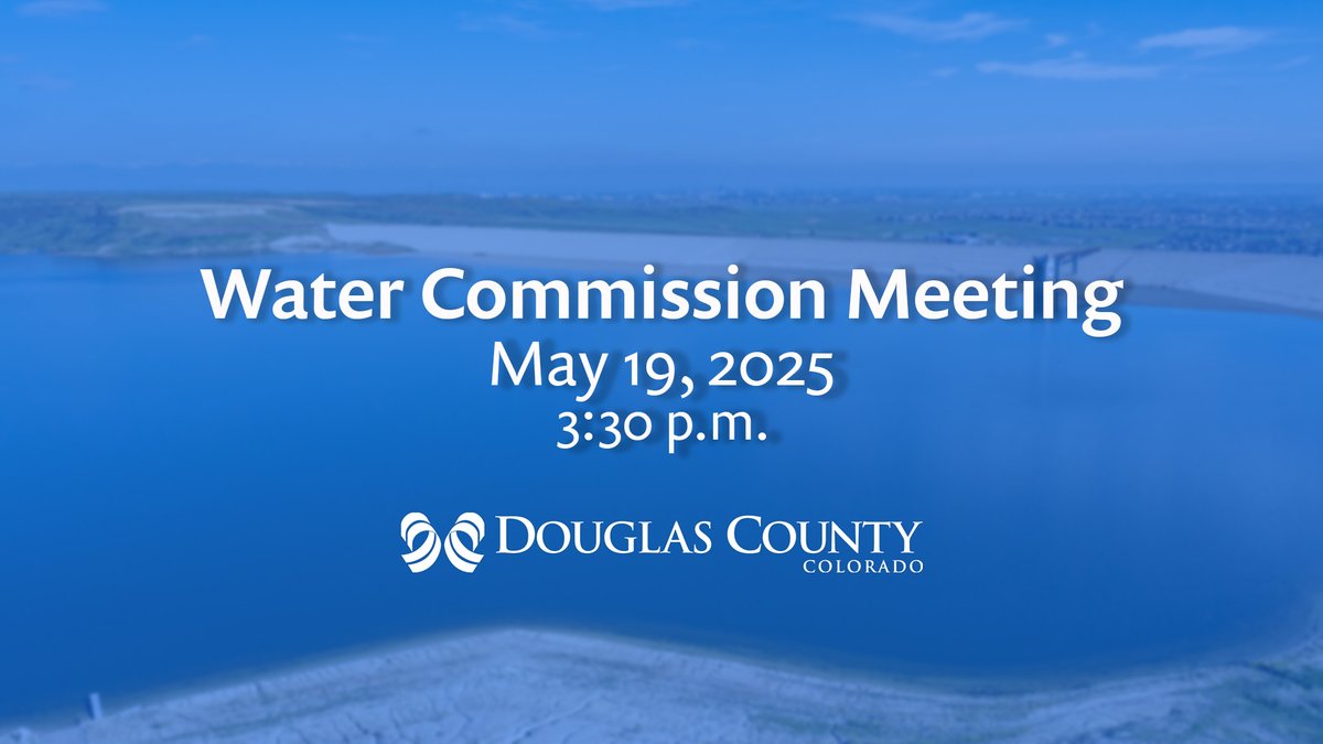 douglascountyco's tweet photo. Working in partnership with water providers in Douglas County to secure water for your future is the mission of the Douglas County Water Commission, which meets Monday, May 19, at 3:30 p.m. in Castle Rock.

Get details and watch live online: https://t.co/32BjbnpmwX https://t.co/72glN5VYC9