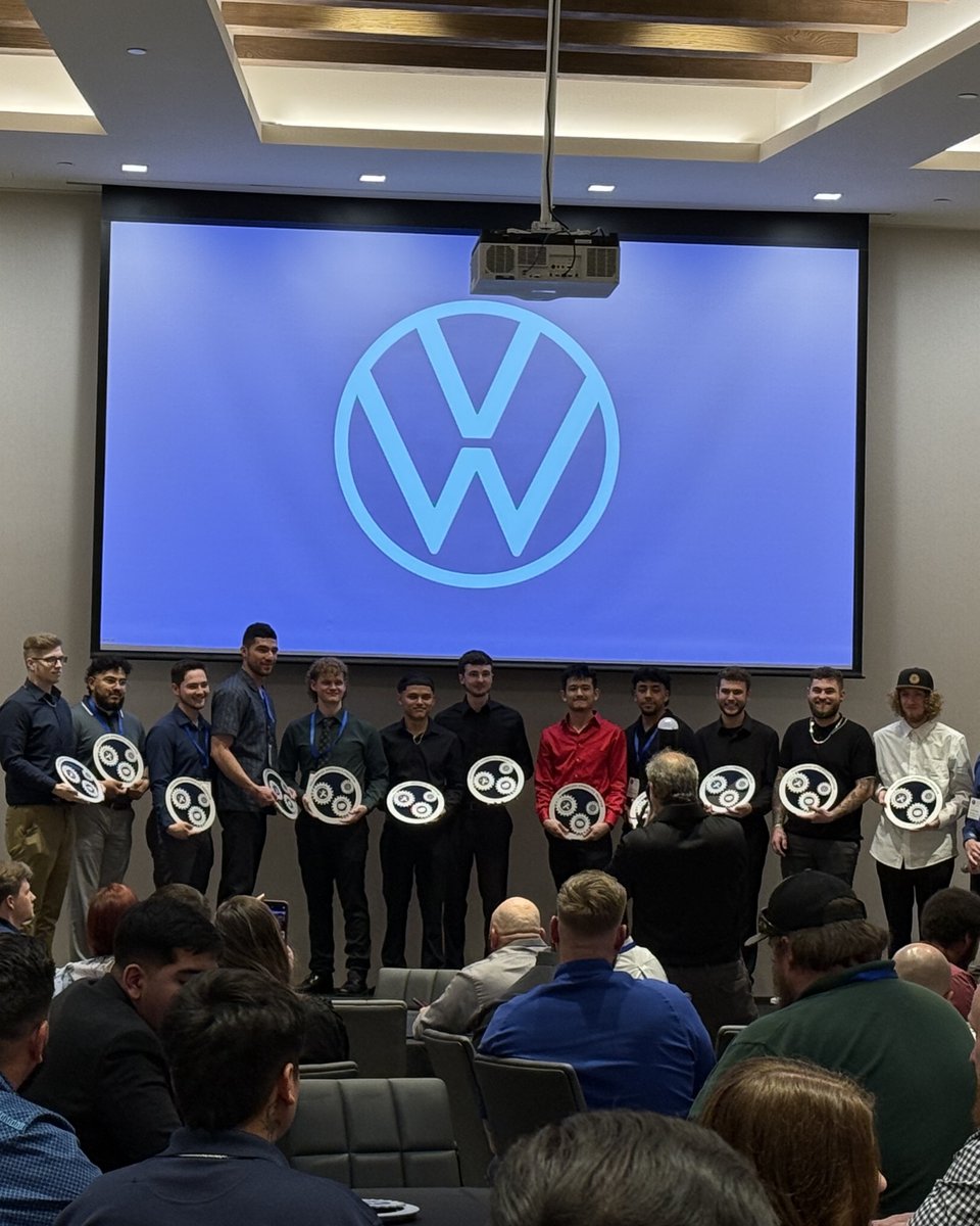 GreeleyVW's tweet photo. Congratulations to Nicholas and Ryan on their graduation from the #Volkswagen Apprentice Program! We’re so proud of all your hard work! 

#greeley #greeleyco #greeleycolorado #vw #vwfamily #vwservife #vwlovers https://t.co/uZUv2c3XH6